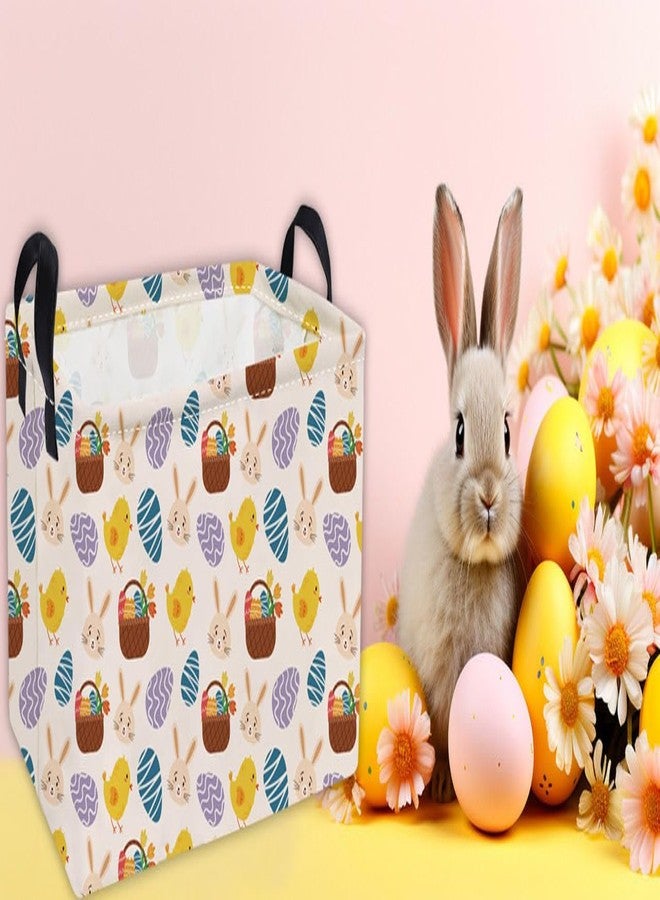 Essme Rectangular Easter Basket - Kids Easter Gift with Handles, Shelf Basket, Toy Organizer - Image 5
